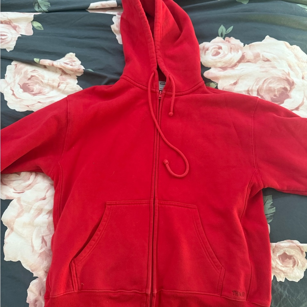 TNA Flashing Red Zip Up Hoodie